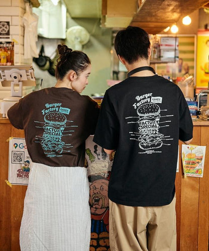 Burger Factory×FREAK'S STORE  寬鬆版型 後背印花 圓領T恤