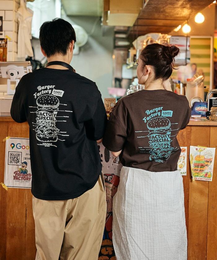 Burger Factory×FREAK'S STORE  寬鬆版型 後背印花 圓領T恤