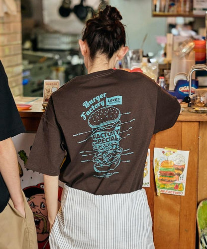 Burger Factory×FREAK'S STORE  寬鬆版型 後背印花 圓領T恤