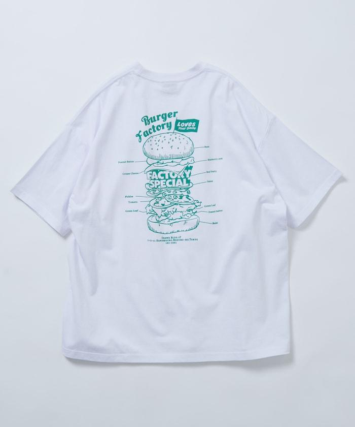Burger Factory×FREAK'S STORE  寬鬆版型 後背印花 圓領T恤
