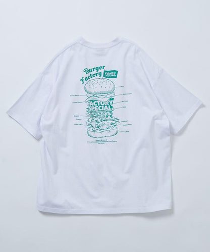 Burger Factory×FREAK'S STORE  寬鬆版型 後背印花 圓領T恤
