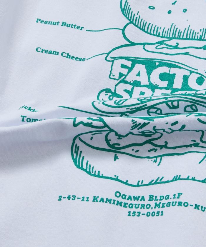 Burger Factory×FREAK'S STORE  寬鬆版型 後背印花 圓領T恤