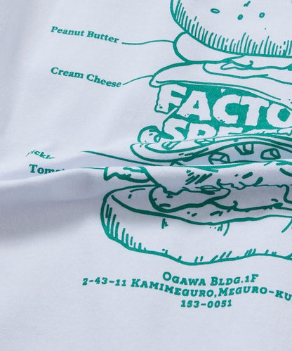 Burger Factory×FREAK'S STORE  寬鬆版型 後背印花 圓領T恤