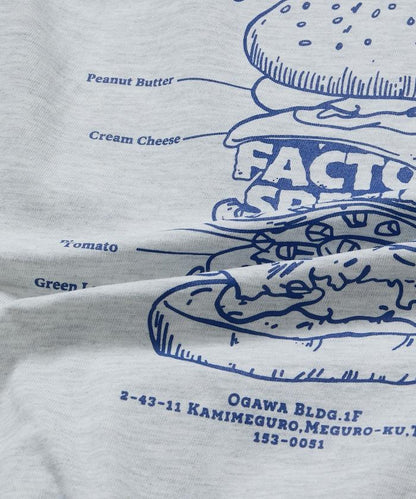 Burger Factory×FREAK'S STORE  寬鬆版型 後背印花 圓領T恤