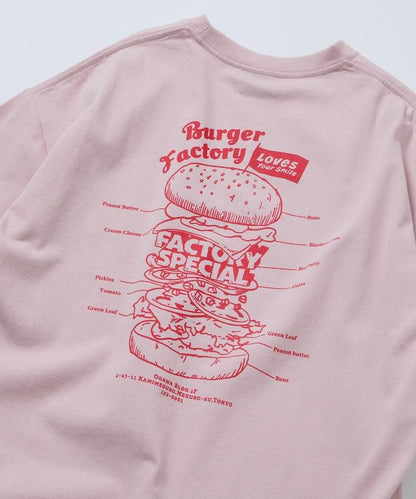 Burger Factory×FREAK'S STORE  寬鬆版型 後背印花 圓領T恤