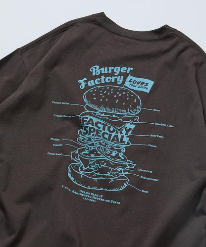 Burger Factory×FREAK'S STORE  寬鬆版型 後背印花 圓領T恤