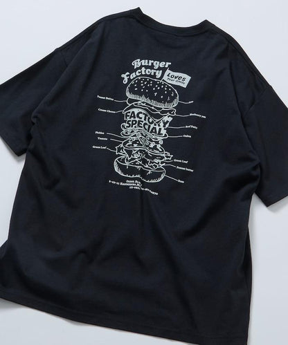 Burger Factory×FREAK'S STORE  寬鬆版型 後背印花 圓領T恤