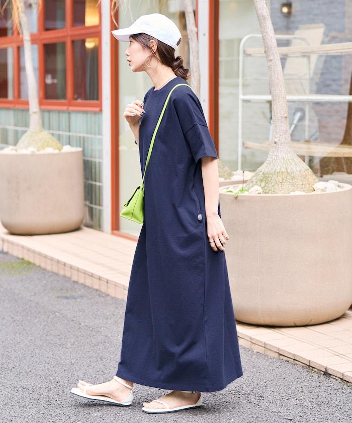 USA棉 寬鬆廓形 T恤式連衣裙