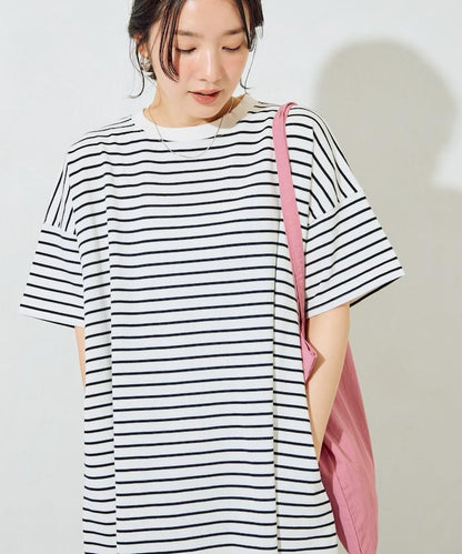 USA棉 寬鬆廓形 T恤式連衣裙