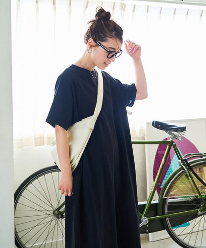 USA棉 寬鬆廓形 T恤式連衣裙