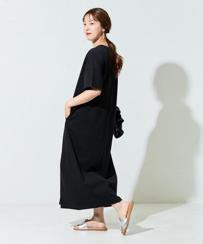 USA棉 寬鬆廓形 T恤式連衣裙