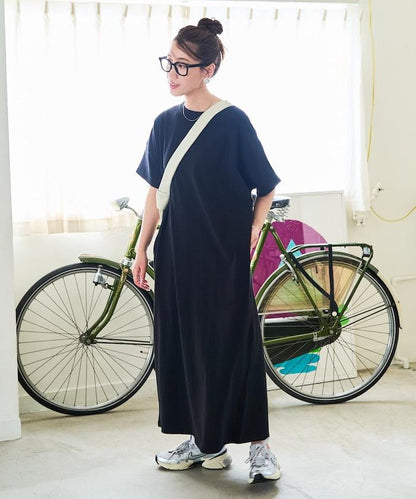 USA棉 寬鬆廓形 T恤式連衣裙