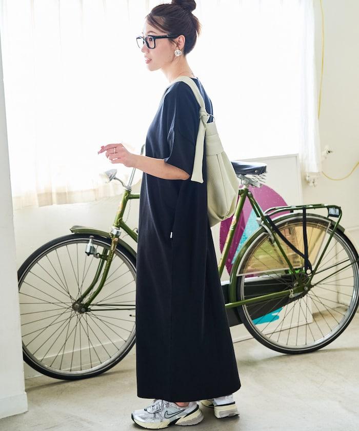 USA棉 寬鬆廓形 T恤式連衣裙