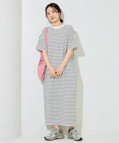 USA棉 寬鬆廓形 T恤式連衣裙