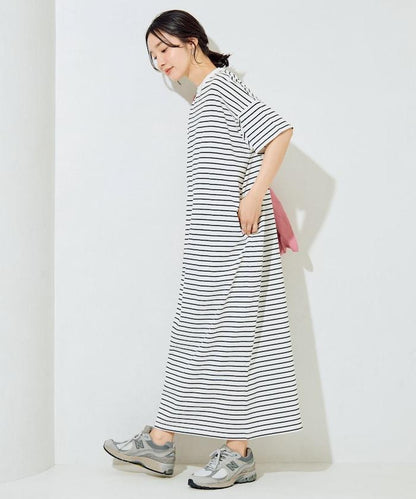 USA棉 寬鬆廓形 T恤式連衣裙