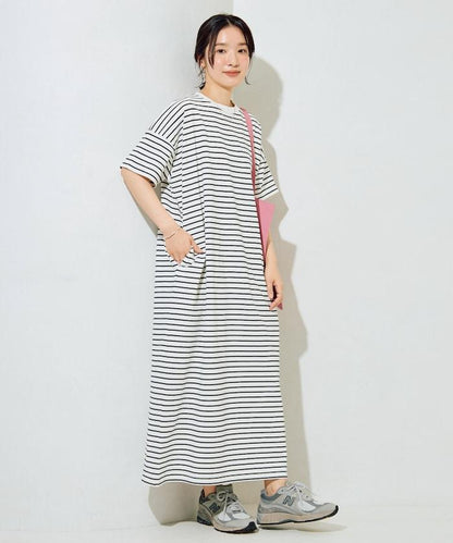 USA棉 寬鬆廓形 T恤式連衣裙