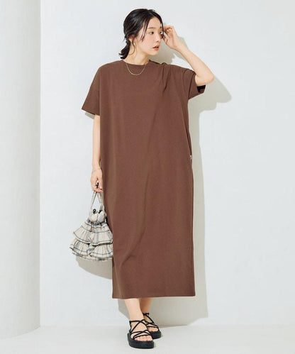 USA棉 寬鬆廓形 T恤式連衣裙