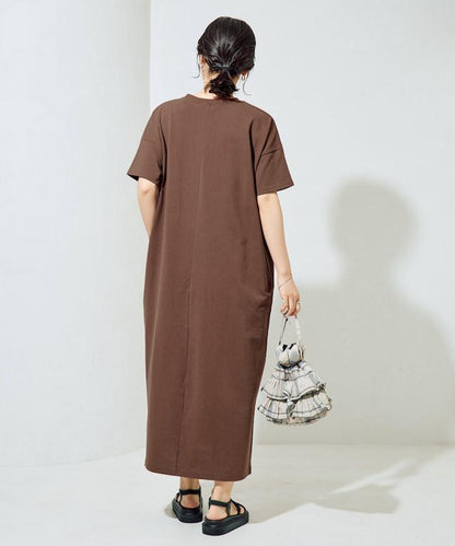 USA棉 寬鬆廓形 T恤式連衣裙