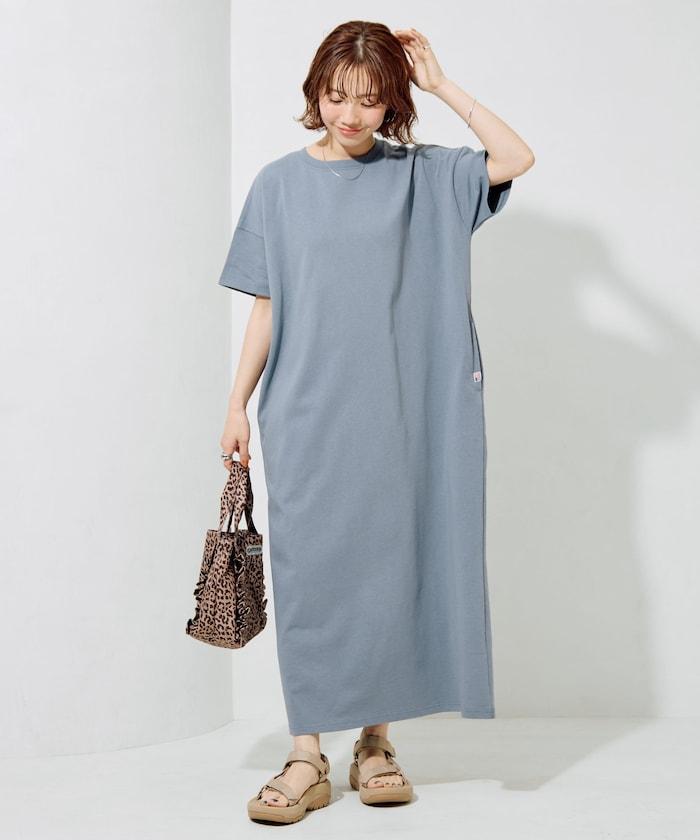 USA棉 寬鬆廓形 T恤式連衣裙