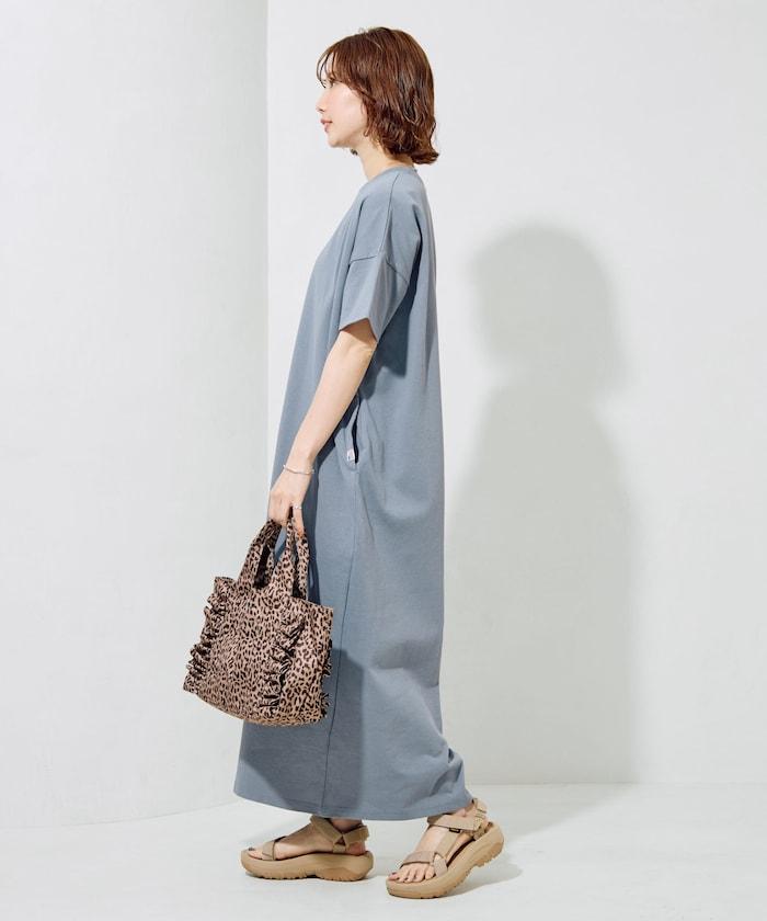 USA棉 寬鬆廓形 T恤式連衣裙