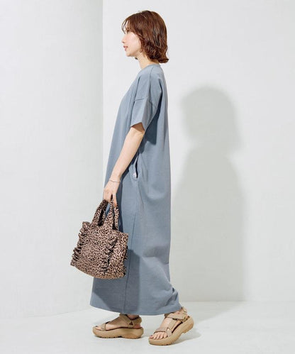 USA棉 寬鬆廓形 T恤式連衣裙