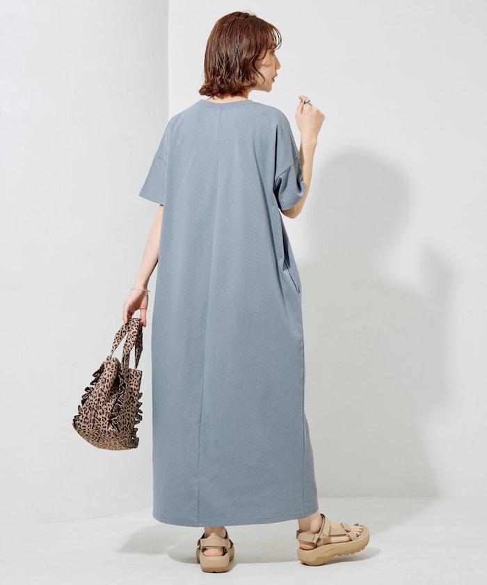 USA棉 寬鬆廓形 T恤式連衣裙