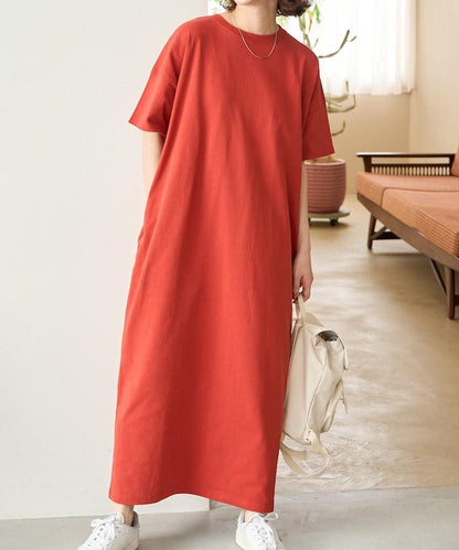 USA棉 寬鬆廓形 T恤式連衣裙