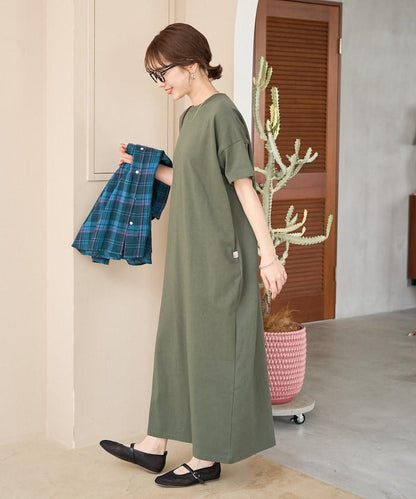 USA棉 寬鬆廓形 T恤式連衣裙