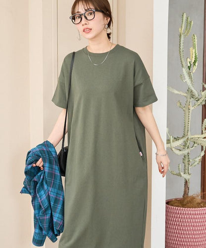 USA棉 寬鬆廓形 T恤式連衣裙