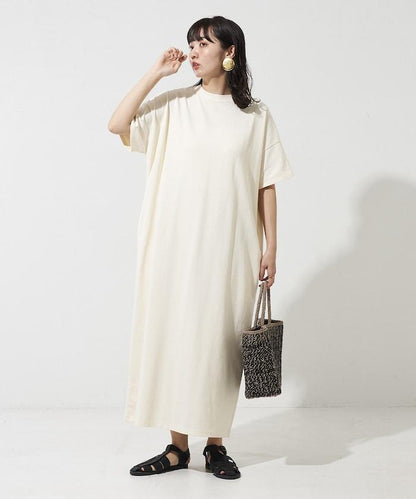 USA棉 寬鬆廓形 T恤式連衣裙