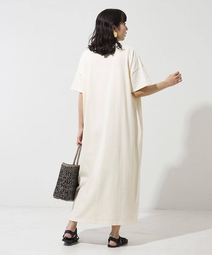 USA棉 寬鬆廓形 T恤式連衣裙