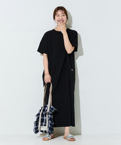 USA棉 寬鬆廓形 T恤式連衣裙