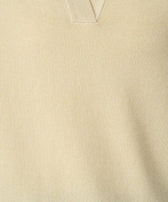 短袖Polo領開襟夏季針織上衣