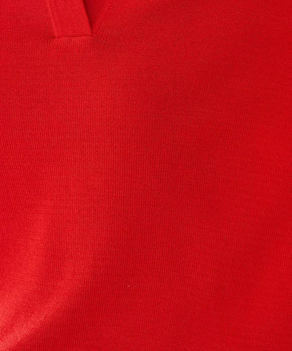 短袖Polo領開襟夏季針織上衣