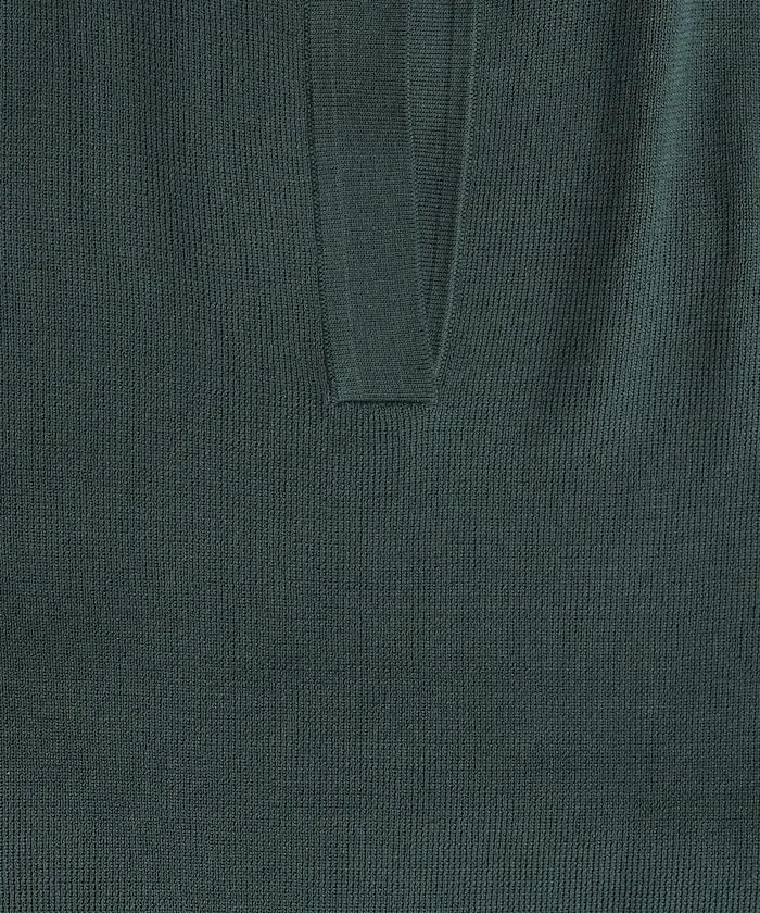 短袖Polo領開襟夏季針織上衣