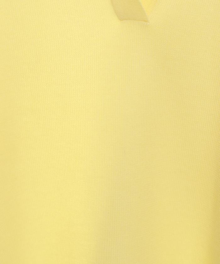 短袖Polo領開襟夏季針織上衣