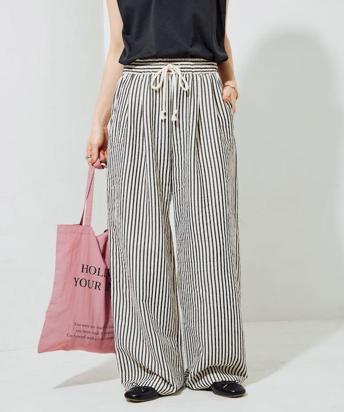 立體條紋設計 休閒褲