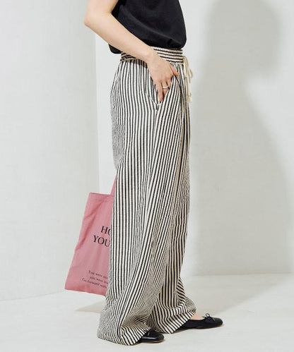 立體條紋設計 休閒褲