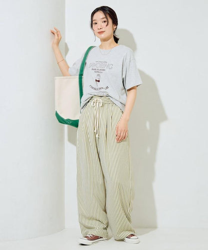 立體條紋設計 休閒褲