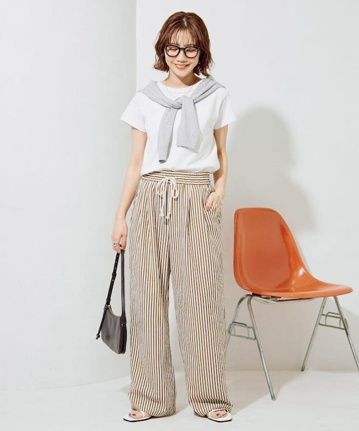 立體條紋設計 休閒褲