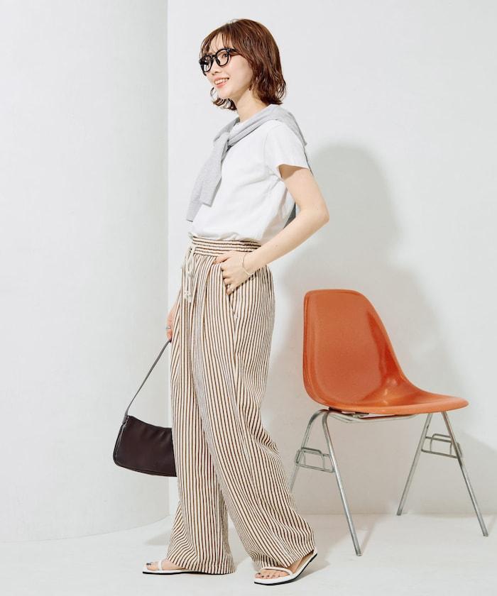 立體條紋設計 休閒褲