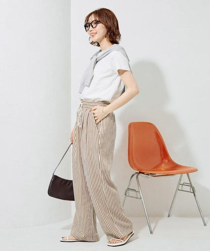 立體條紋設計 休閒褲