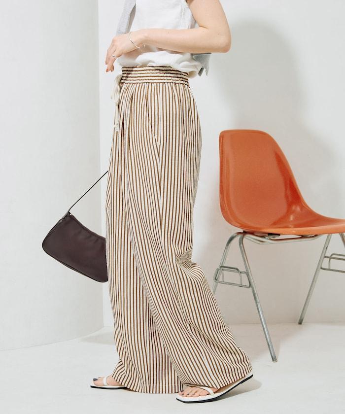 立體條紋設計 休閒褲