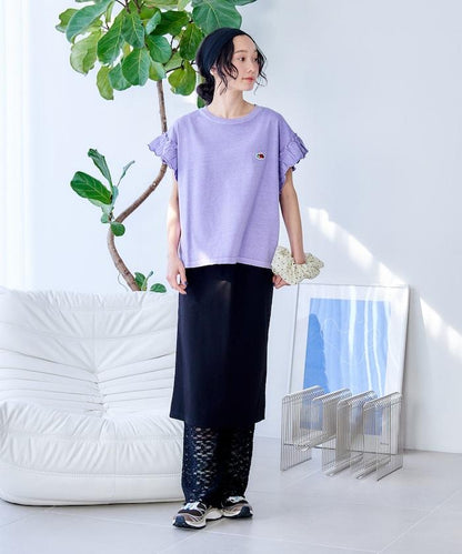 花朵蕾絲打底褲＋半身裙套裝