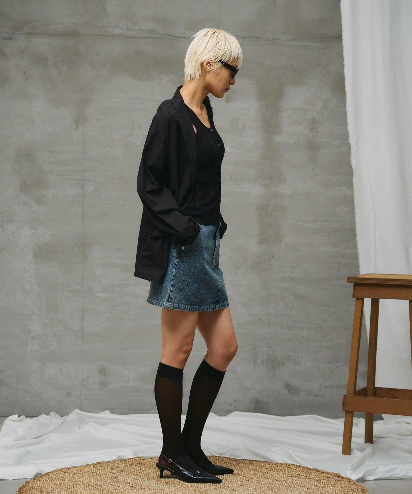 paradigm 牛仔迷你半身裙