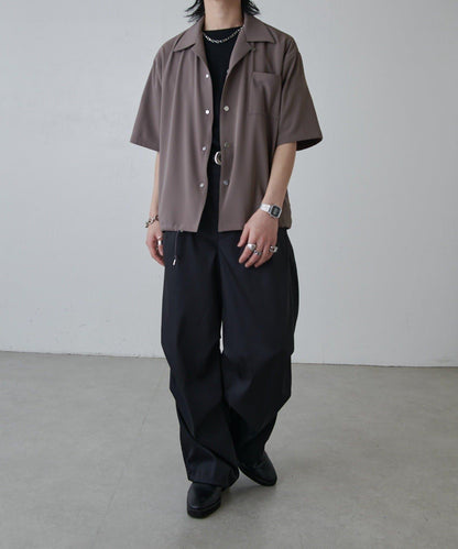 高捻面料 寬鬆設計 降落傘褲