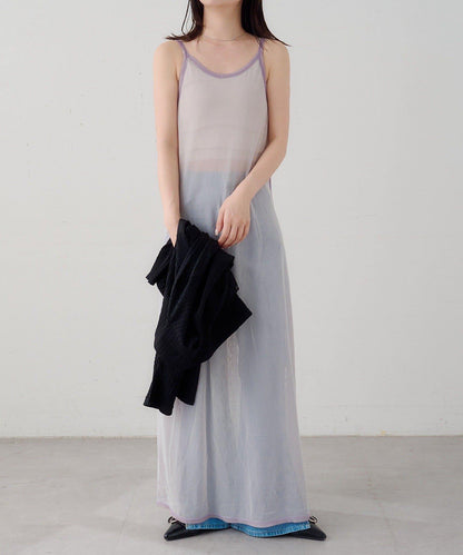 B 透感雙面設計連衣裙