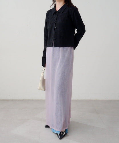 B 透感雙面設計連衣裙