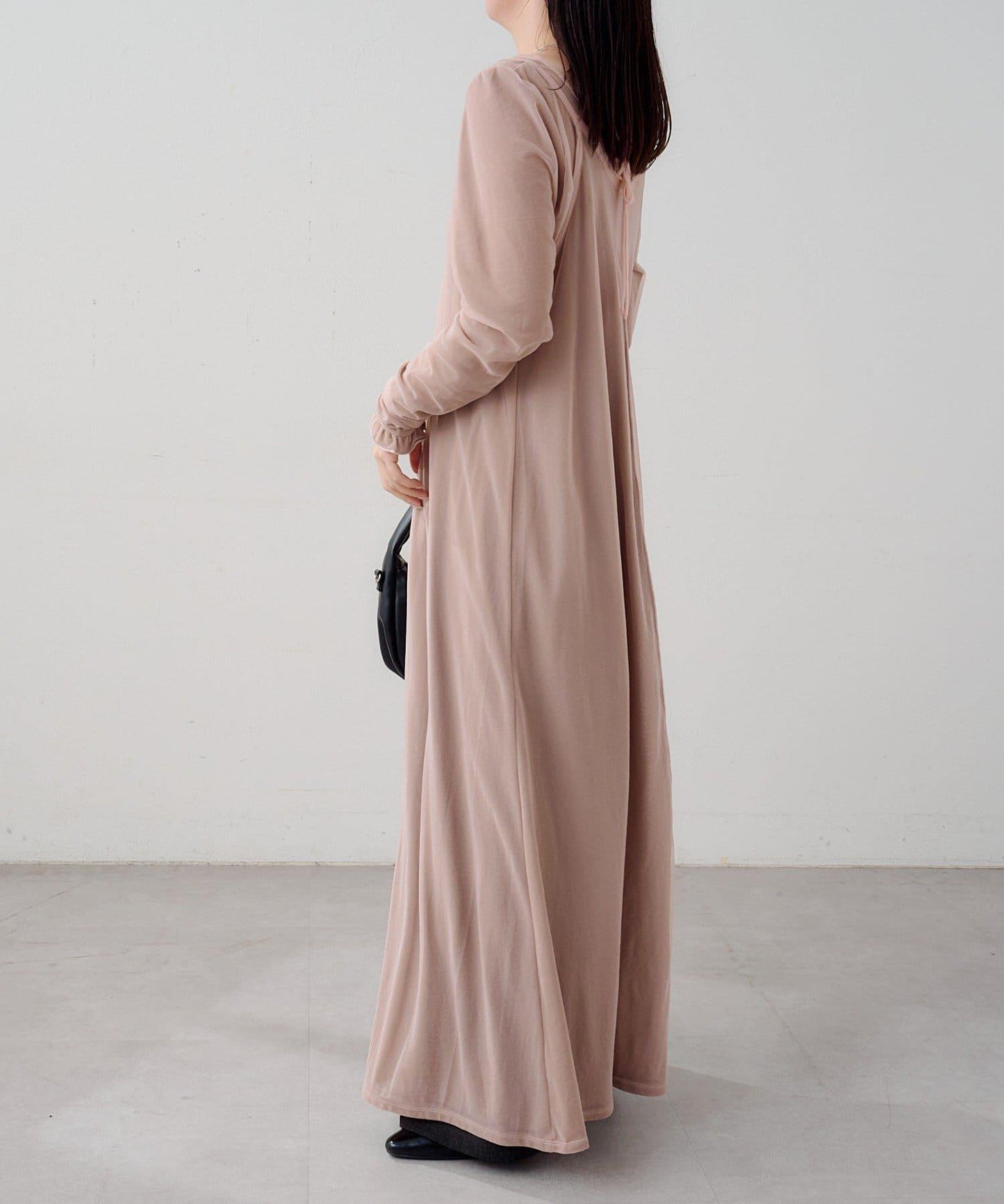 B 透感雙面設計連衣裙