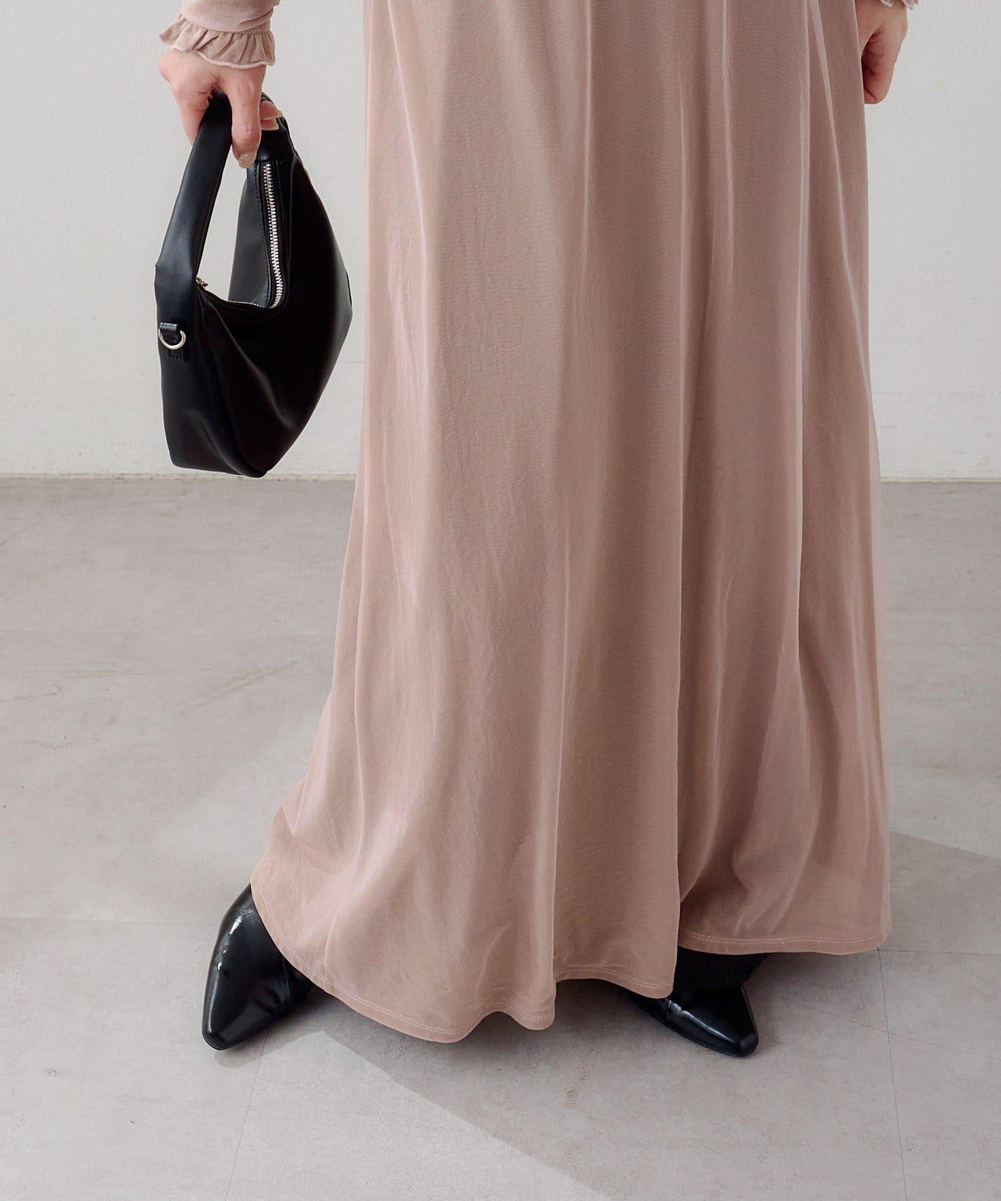 B 透感雙面設計連衣裙